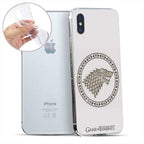 Produktbild Game of Thrones - Stark-emblem iPhone X / XS mobilskal silikon vit