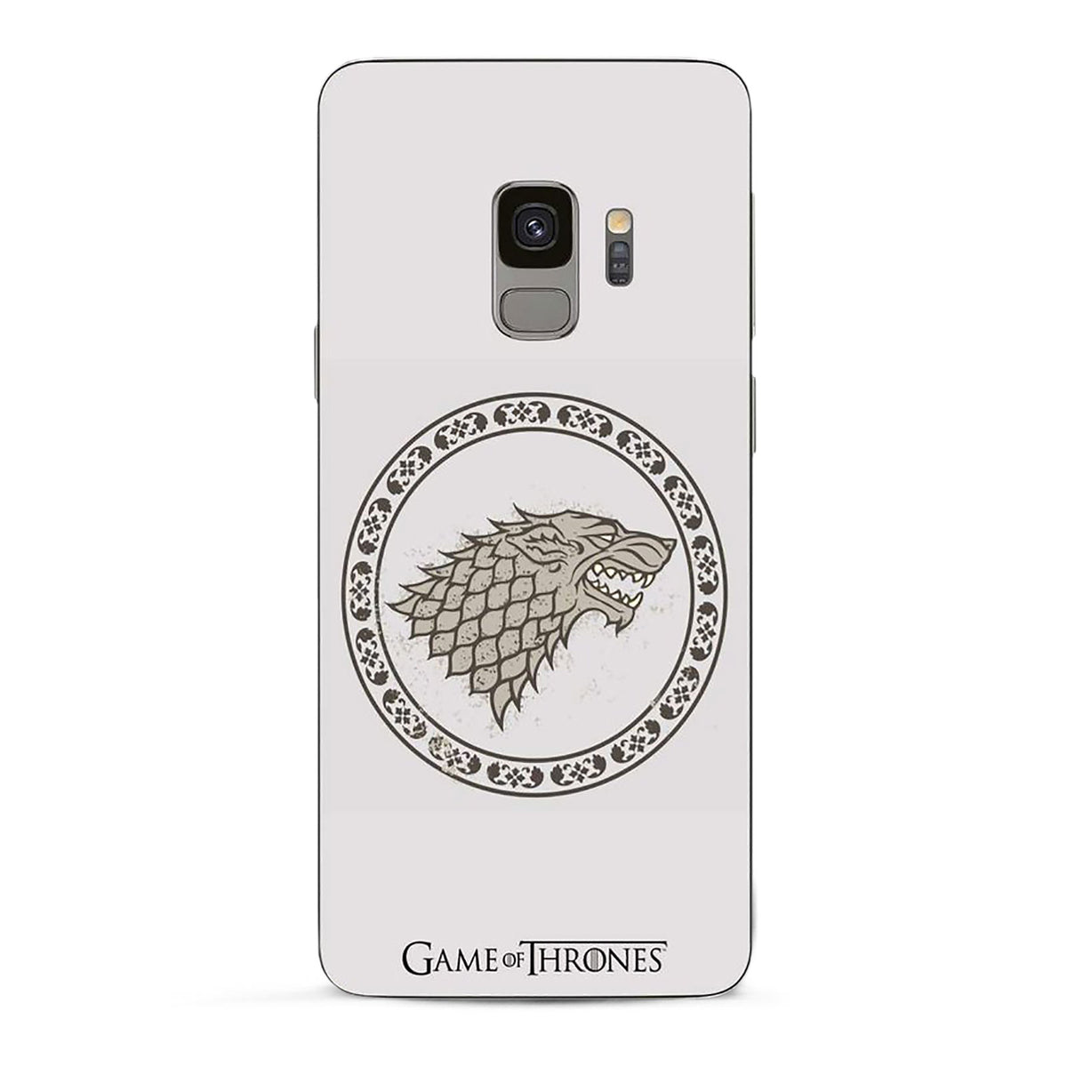 Produktbild Game of Thrones - Stark vapensköld Samsung Galaxy S9 mobilskal silikon vit