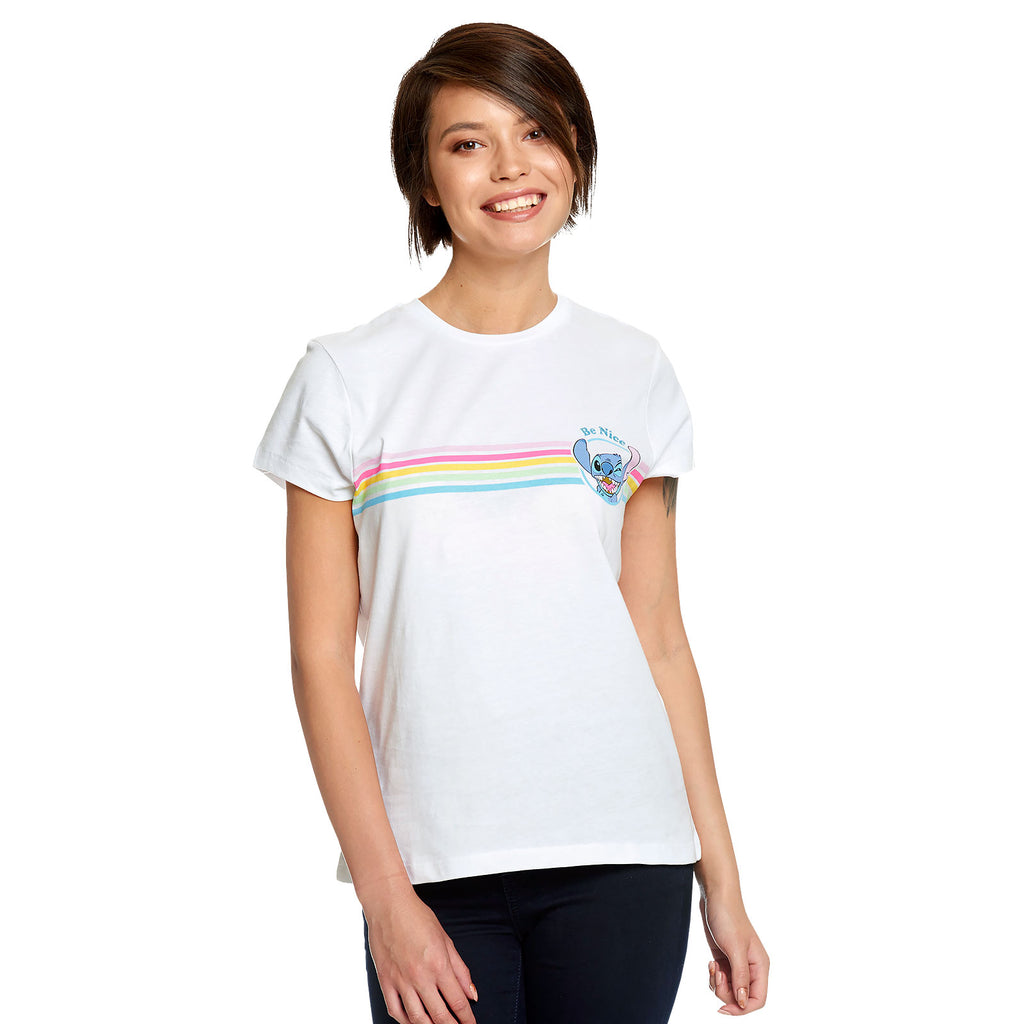 Produktbild Lilo & Stitch - Be Nice T-shirt dam vit