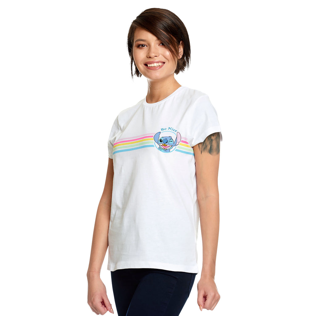 Produktbild Lilo & Stitch - Be Nice T-shirt dam vit