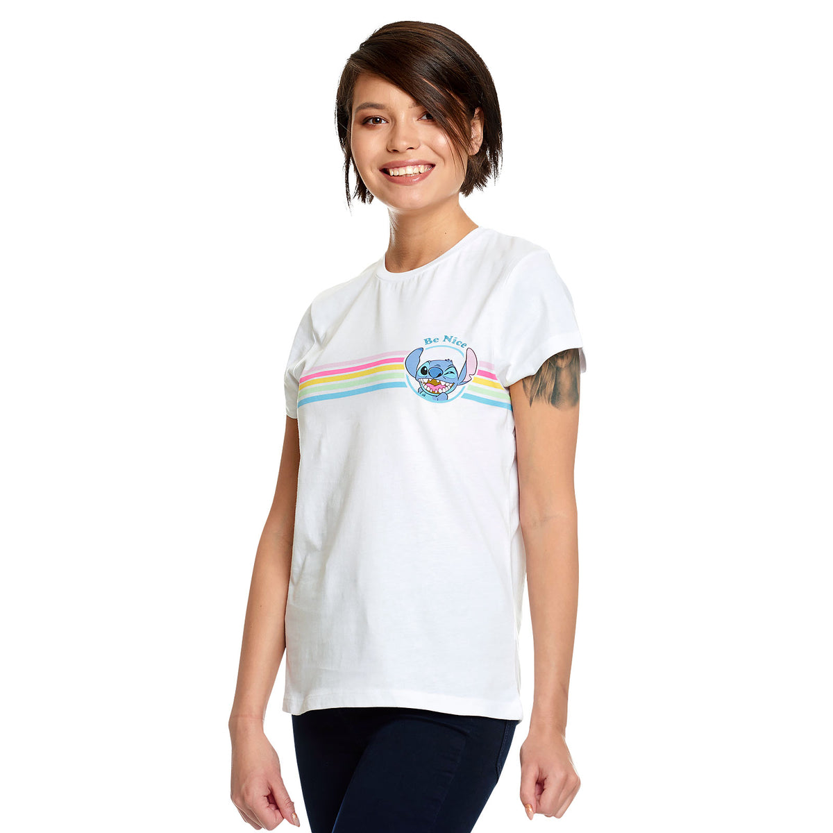 Produktbild Lilo & Stitch - Be Nice T-shirt dam vit