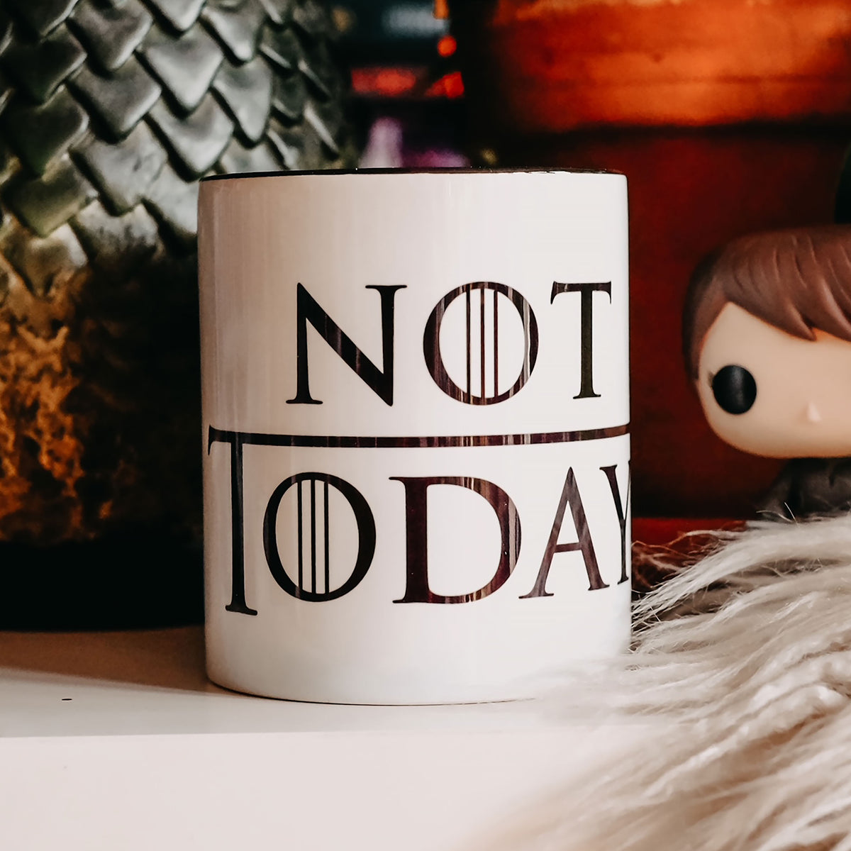 Produktbild Not Today-mugg för Game of Thrones-fans