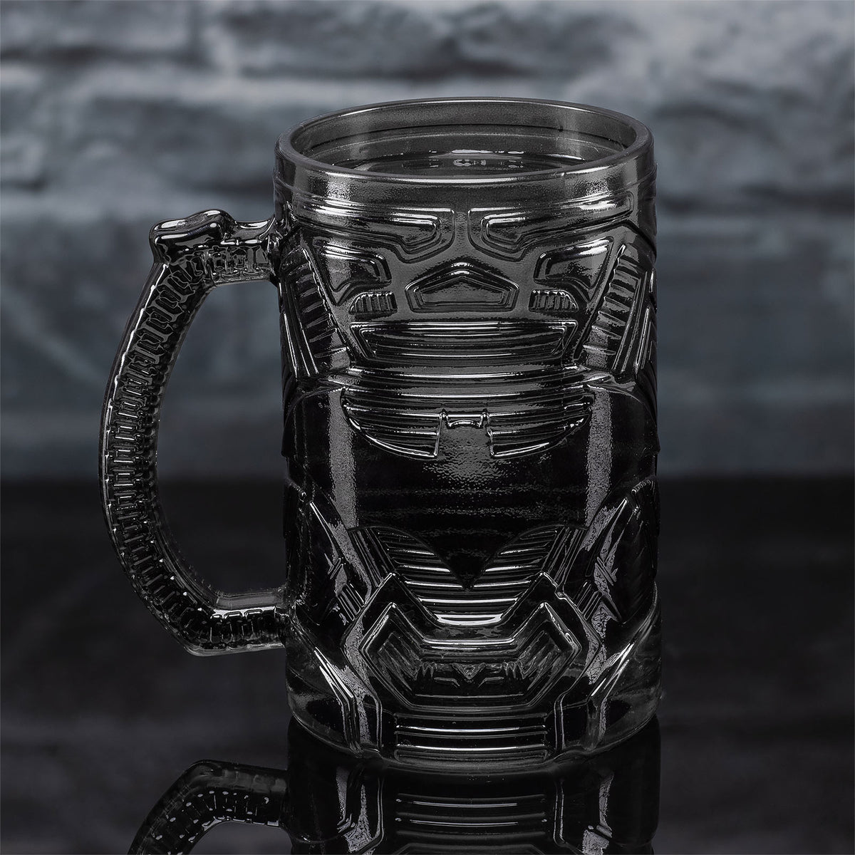 Product image Batman Logo Relief Glass Mug Black