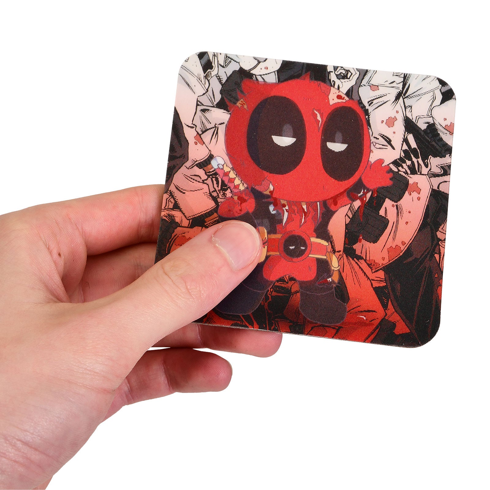 Produktbild Deadpool 3D Glasunderlägg 4-delars set