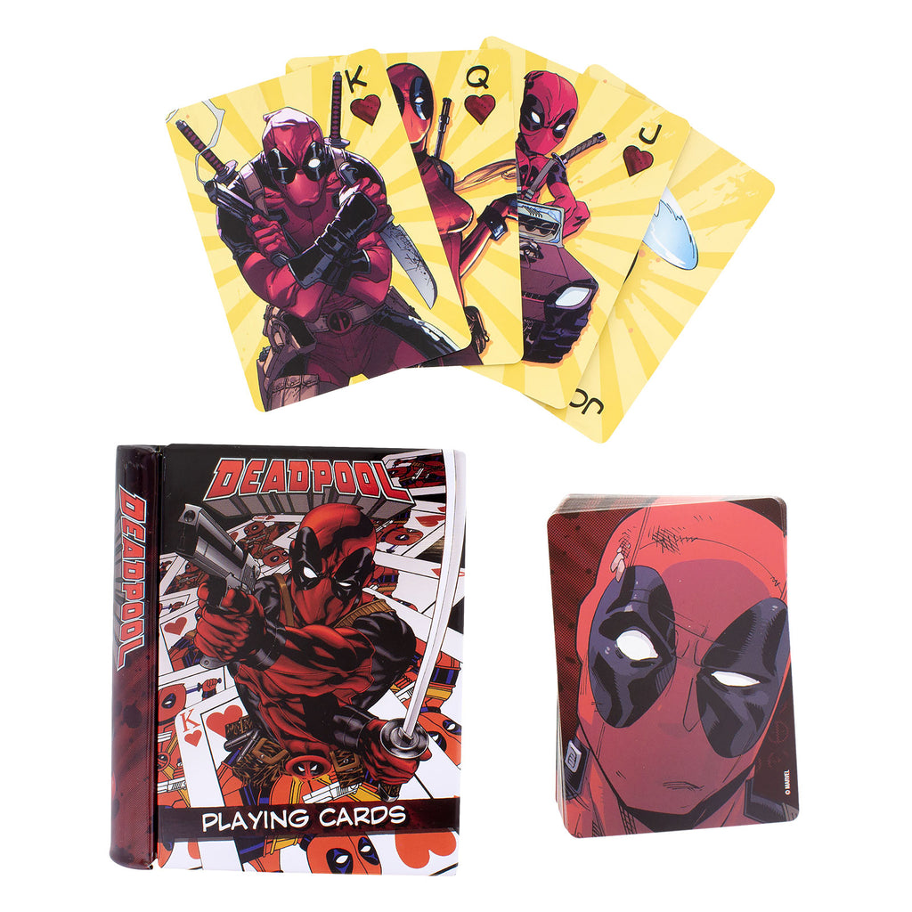 Product image Deadpool playing cards in metal box