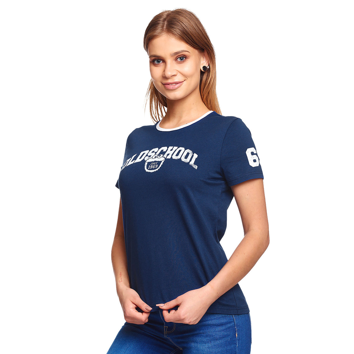 Produktbild Sesamgatan - Oldschool T-shirt dam blå