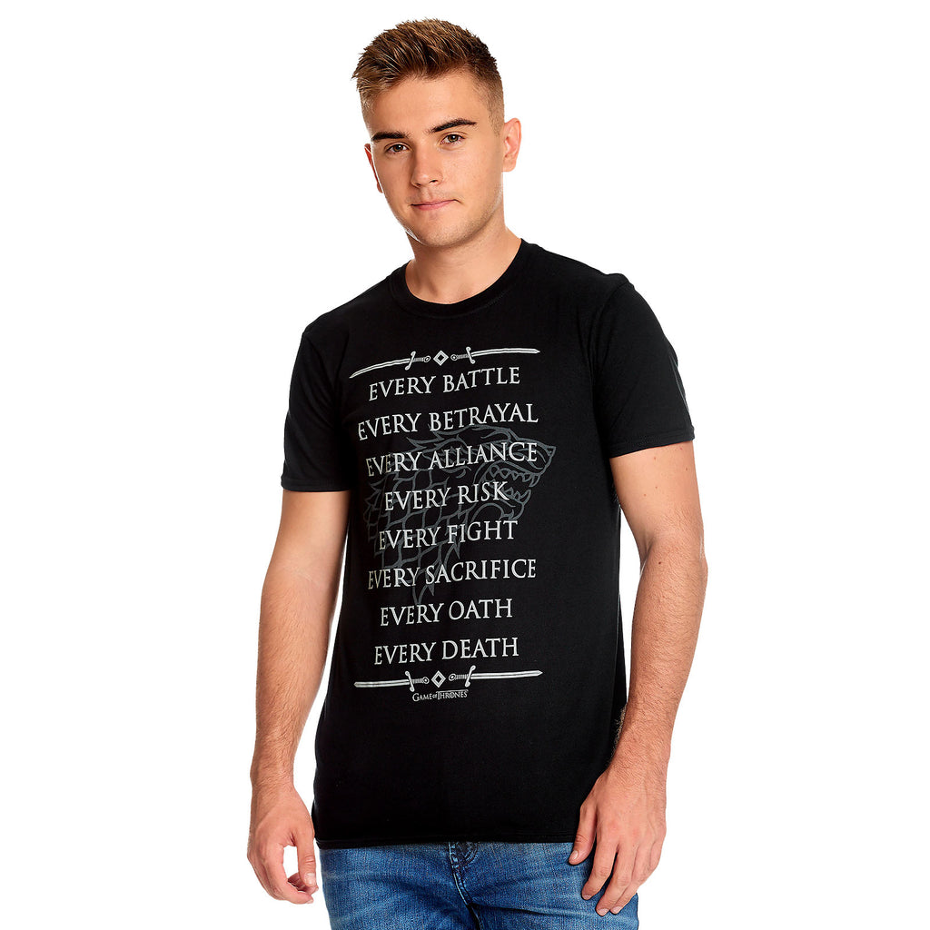Produktbild Stark For The Throne T-shirt svart - Game of Thrones