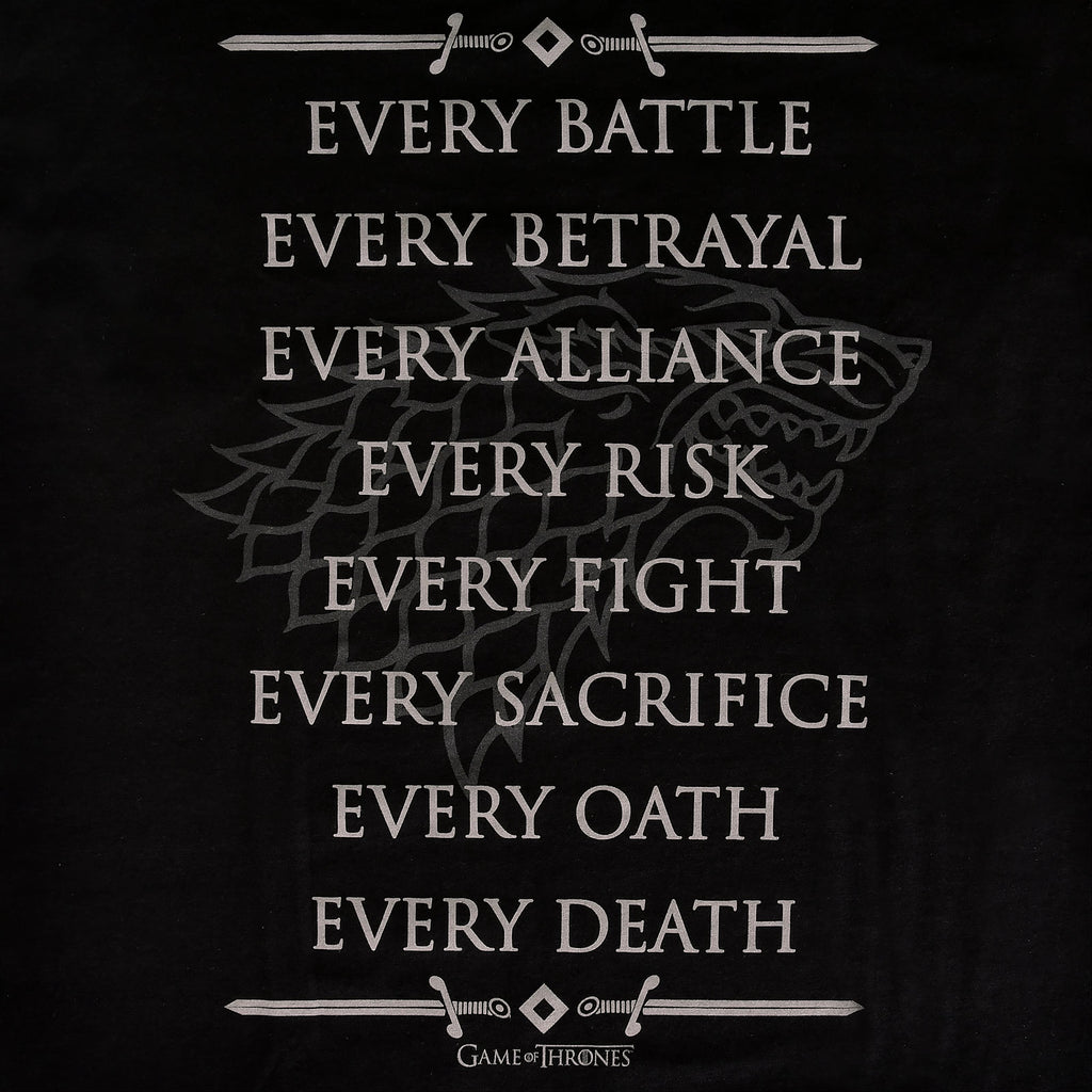 Produktbild Stark For The Throne T-shirt svart - Game of Thrones