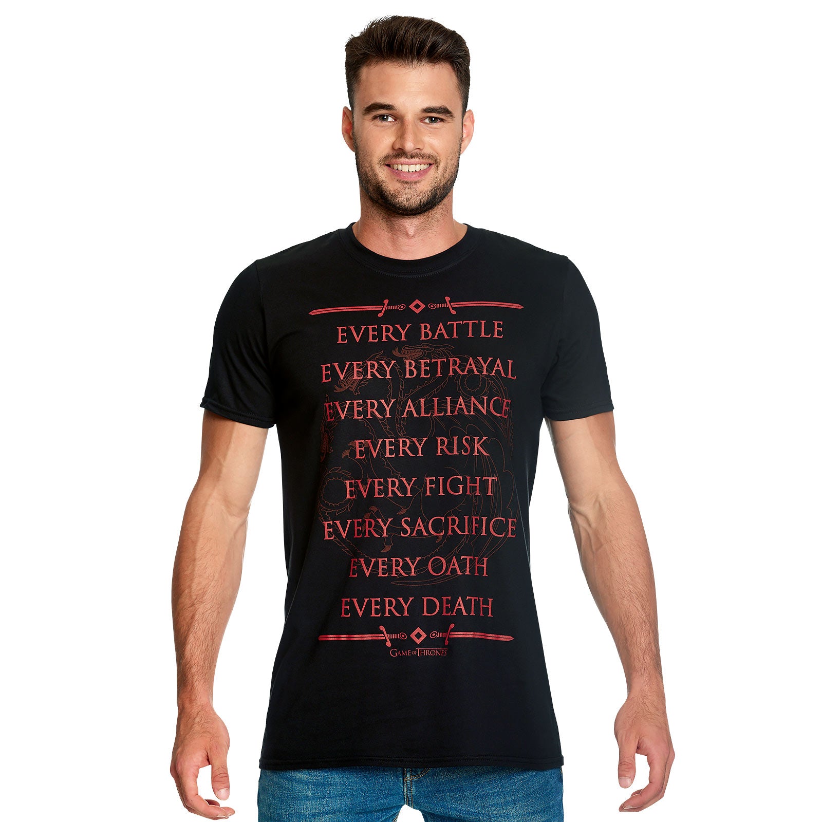 Produktbild Targaryen For The Throne T-shirt svart - Game of Thrones