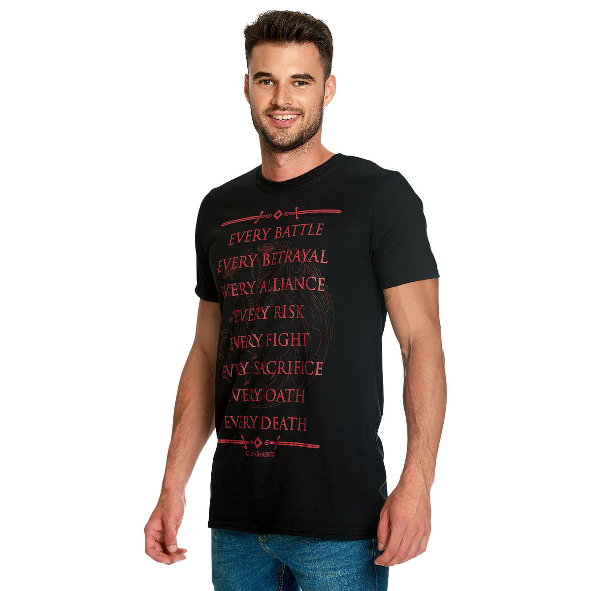 Produktbild Targaryen For The Throne T-shirt svart - Game of Thrones