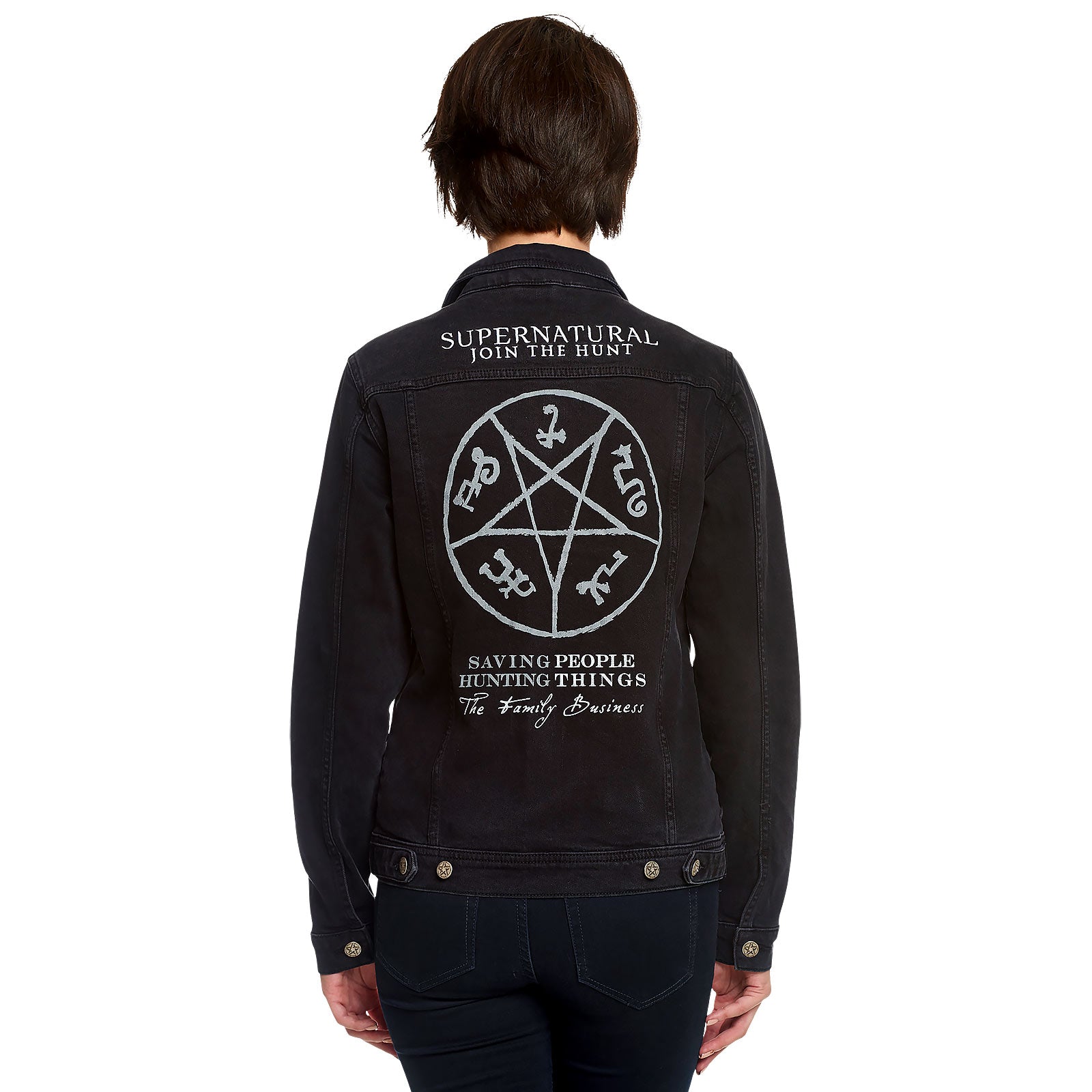Produktbild Supernatural - Djävulsfälla Jeansjacka Dam Svart