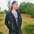 Produktbild Harry Potter - Marauders karta jeansjacka dam svart