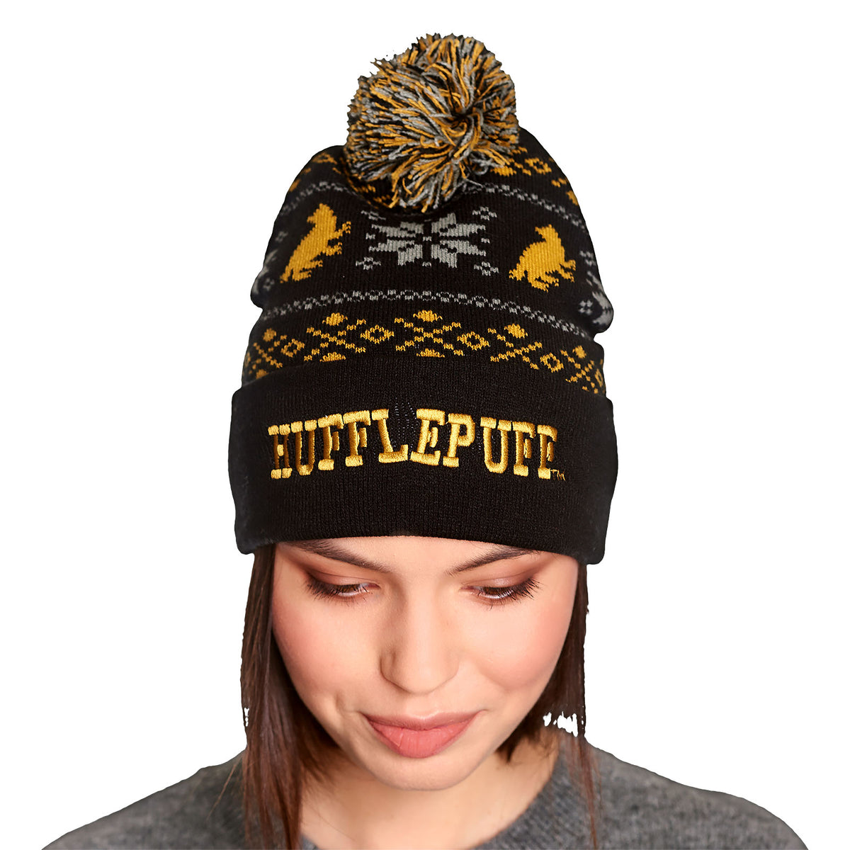 Produktbild Harry Potter - Hufflepuff norsk mössa svart