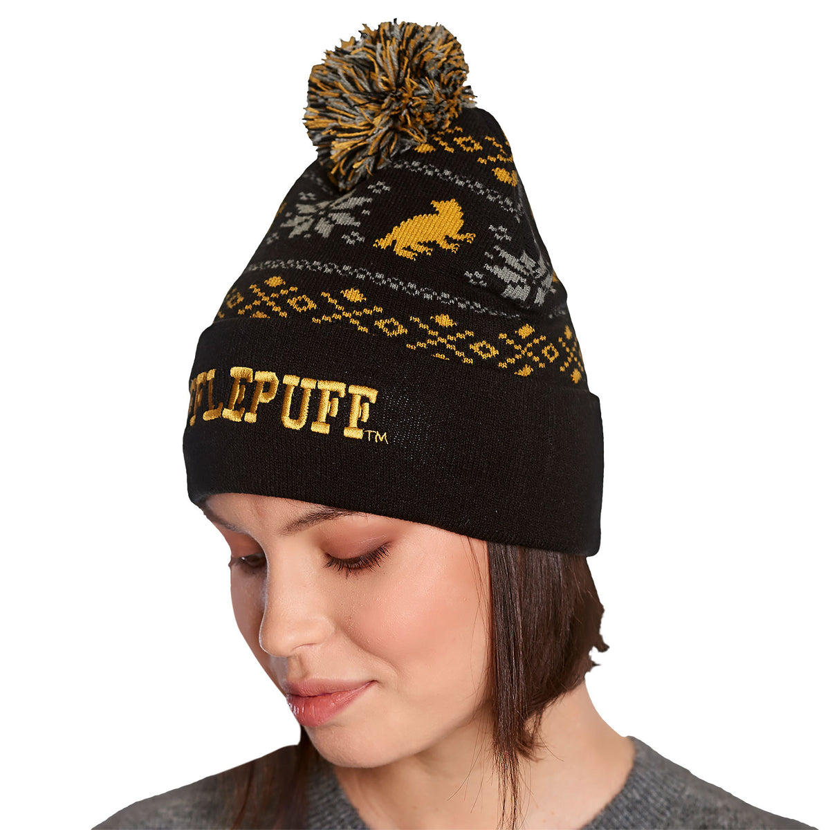 Produktbild Harry Potter - Hufflepuff norsk mössa svart