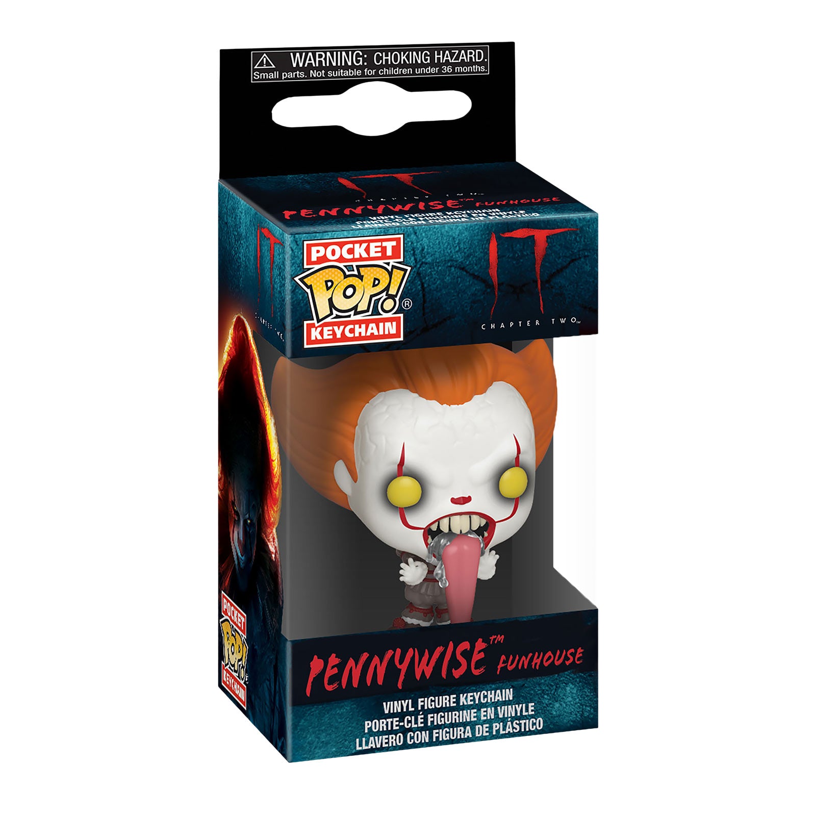 Produktbild Stephen Kings DET - Pennywise Funhouse Funko Pop nyckelring