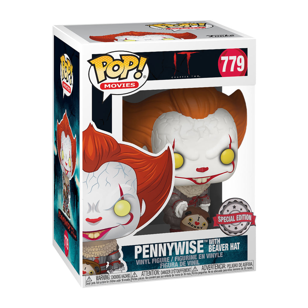 Produktbild Stephen Kings DET - Pennywise med bävermössa Funko Pop figur