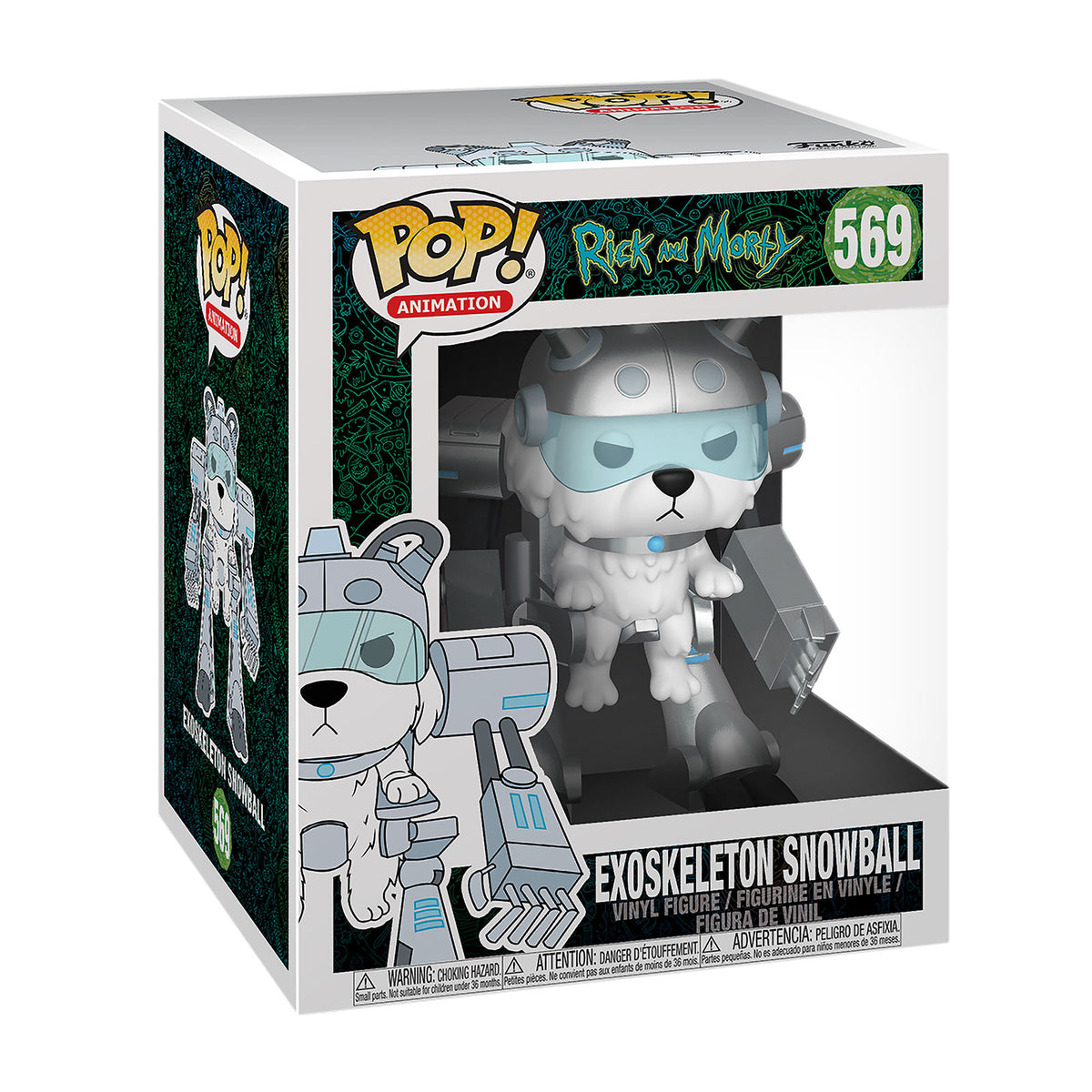 Produktbild Rick and Morty - Exoskelett Snowball Funko Pop Figur 14 cm