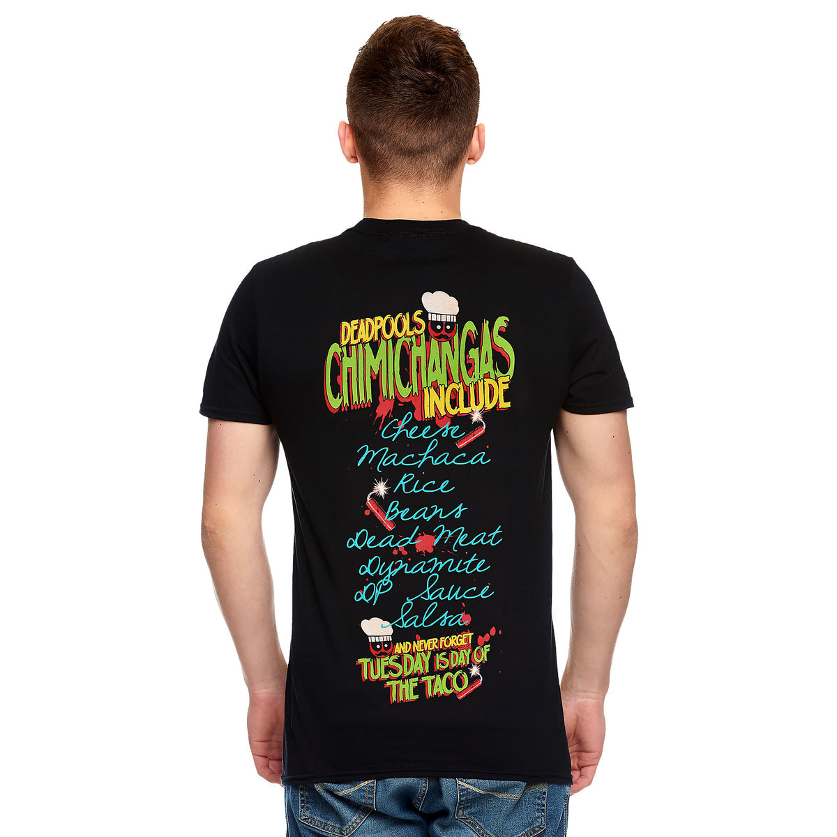Produktbild Deadpool - Chimichangas Love T-Shirt svart