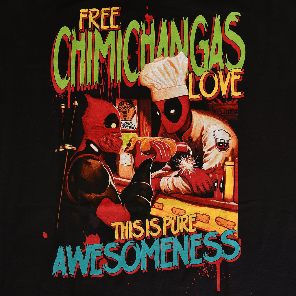Produktbild Deadpool - Chimichangas Love T-Shirt svart