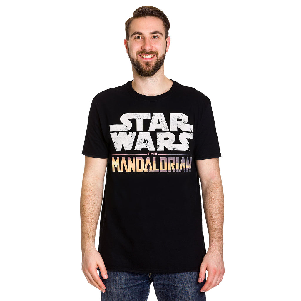 Produktbild The Mandalorian Logo Intro T-Shirt svart - Star Wars
