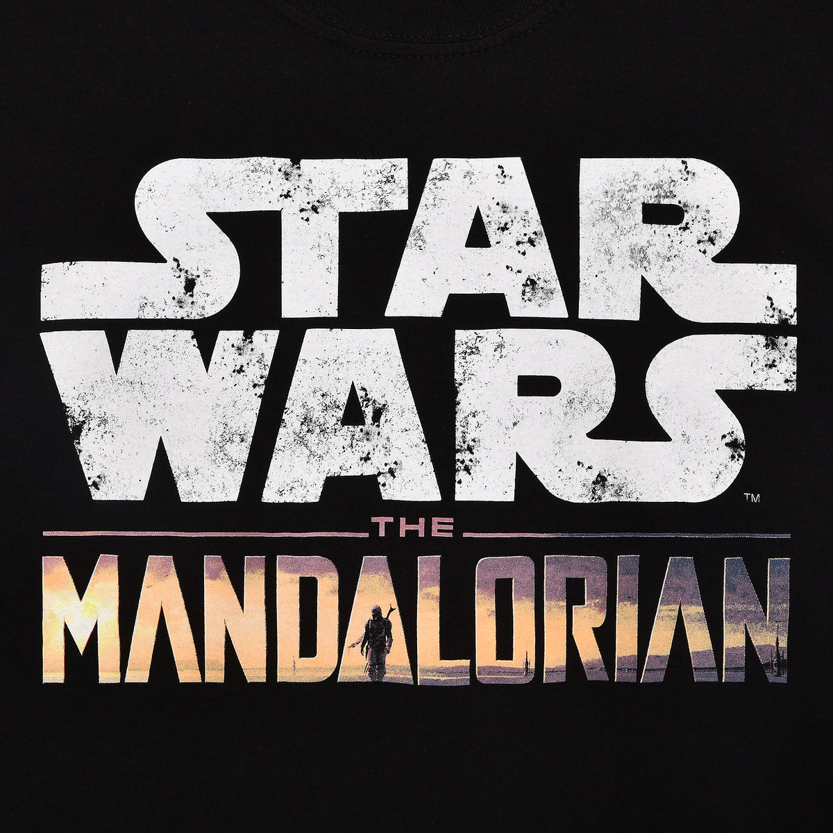 Produktbild The Mandalorian Logo Intro T-Shirt svart - Star Wars