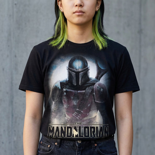 Produktbild The Mandalorian Fighter T-Shirt svart - Star Wars