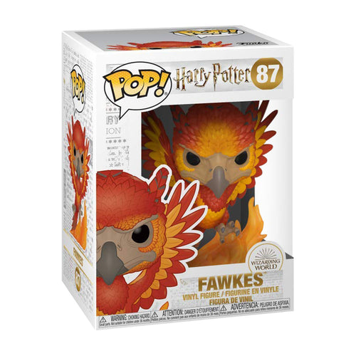 Produktbild Harry Potter - Fawkes med lågor Funko Pop Figur