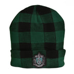 Produktbild Harry Potter - Slytherin rutmönstrad mössa med vapensköld