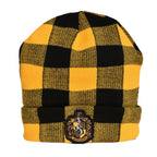 Produktbild Harry Potter - Hufflepuff-rutig mössa med emblem