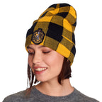 Produktbild Harry Potter - Hufflepuff-rutig mössa med emblem