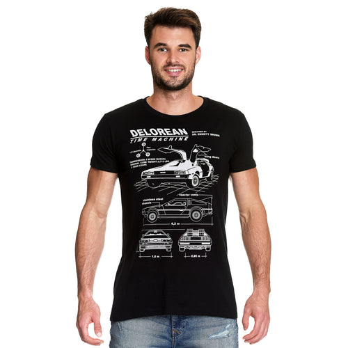 Produktbild Tillbaka till framtiden - Svart DeLorean T-shirt