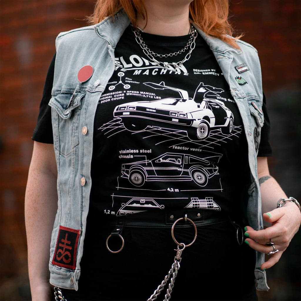 Produktbild Tillbaka till framtiden - Svart DeLorean T-shirt
