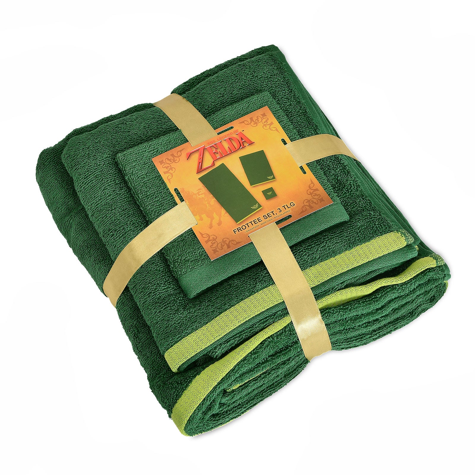 Produktbild Zelda - Hyrule-logotyp handdukar med tvättlapp 3-delat set