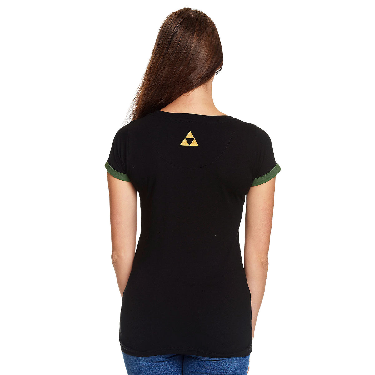 Produktbild Zelda - Triforce Splatter T-shirt dam svart