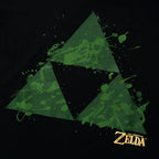 Produktbild Zelda - Triforce Splatter T-shirt dam svart