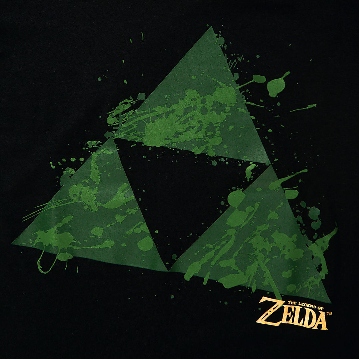 Produktbild Zelda - Triforce Splatter T-shirt dam svart