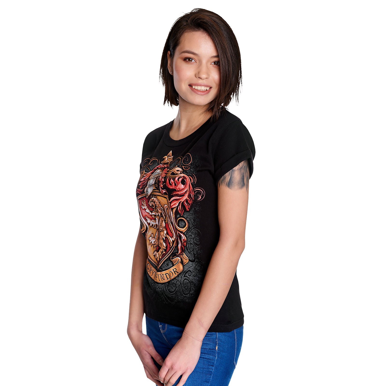 Produktbild Harry Potter - Gryffindor Vapensköld T-shirt Dam svart