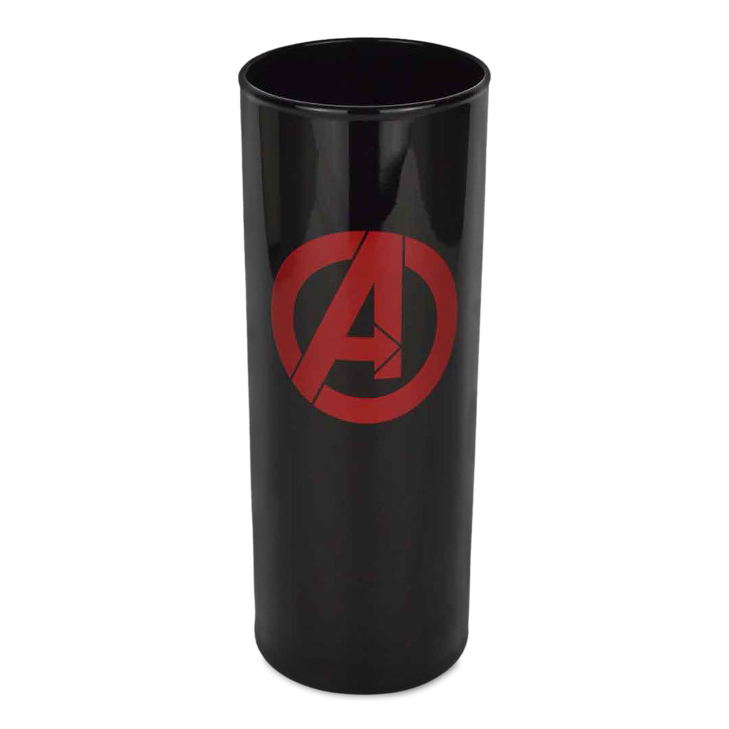 Produktbild Svart glas med Avengers-logotyp