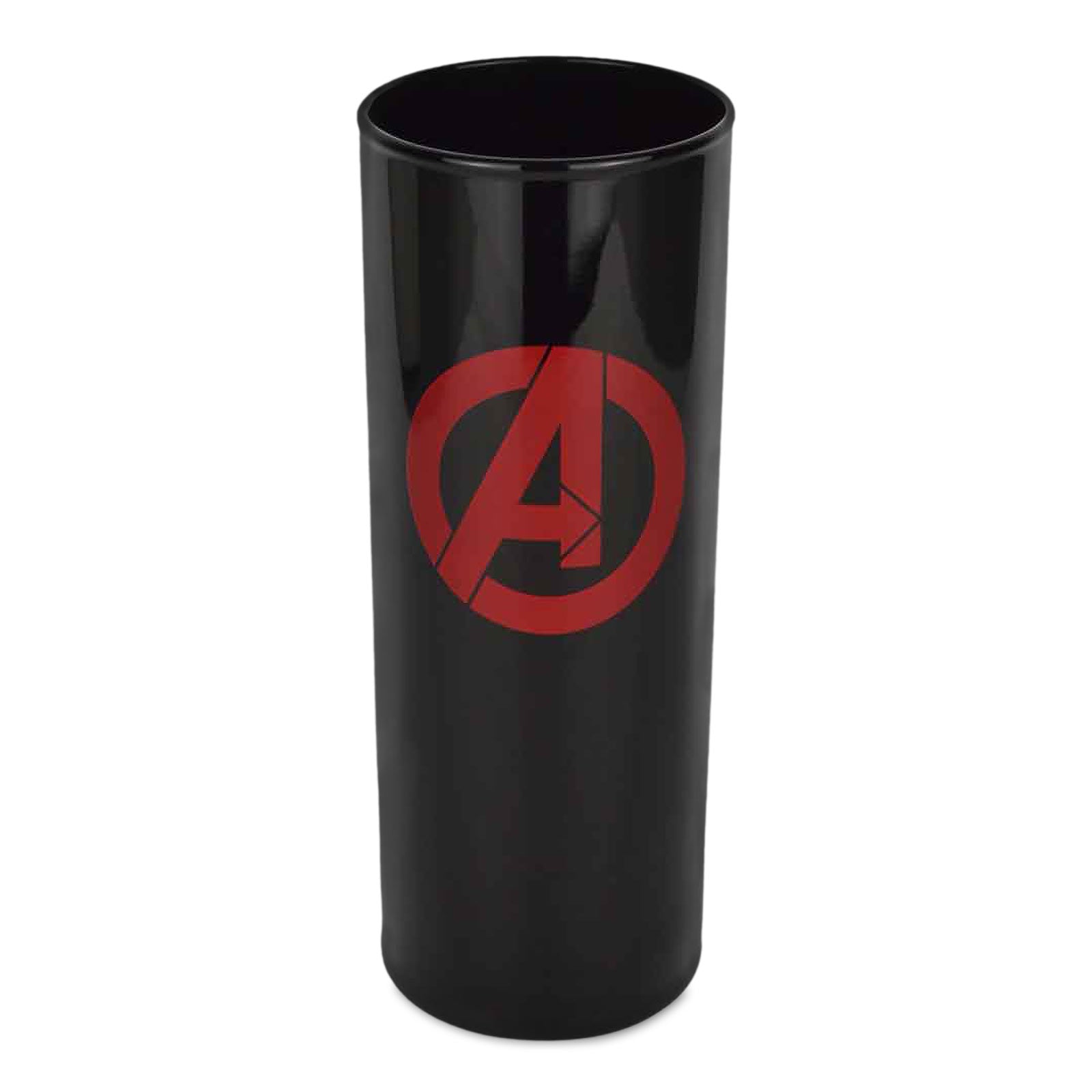 Produktbild Svart glas med Avengers-logotyp
