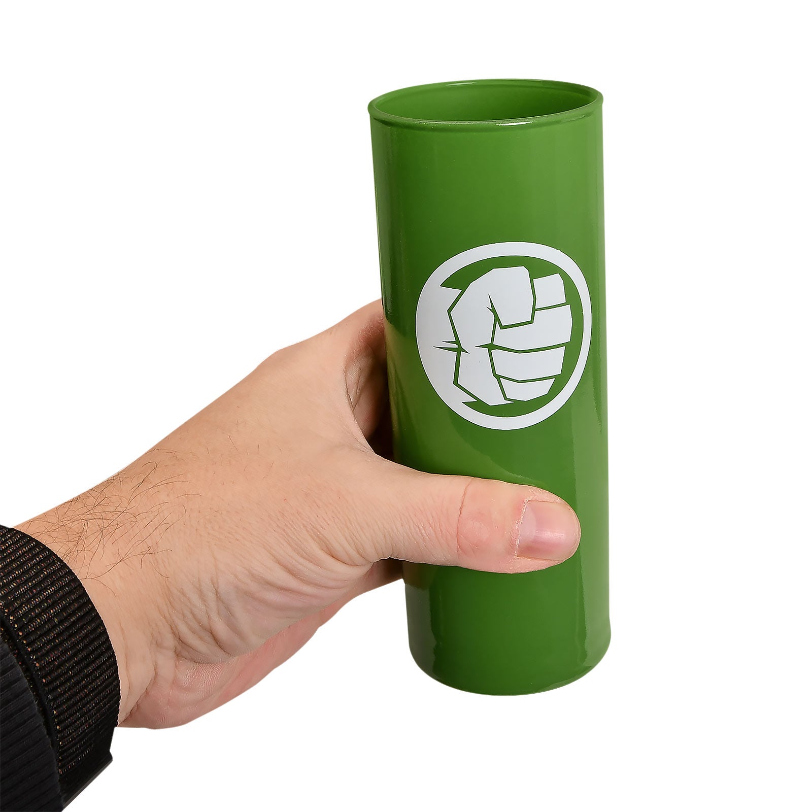 Produktbild Hulk - Grönt glas med knytnävelslogotyp