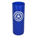 Produktbild Captain America - Sköld Logo Glas blå