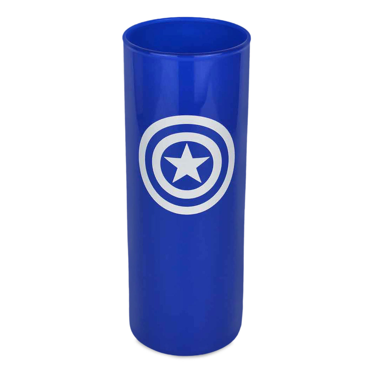 Produktbild Captain America - Sköld Logo Glas blå