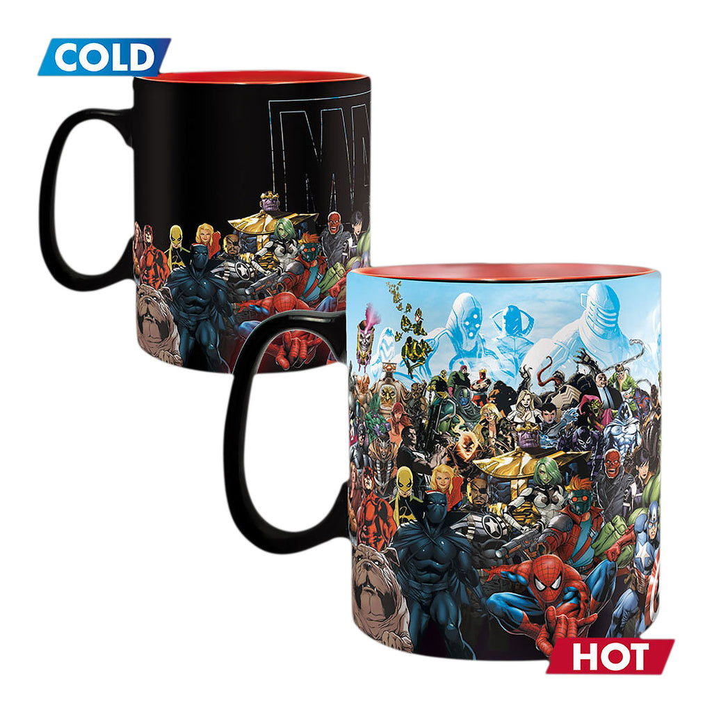 Produktbild Marvel - Hjältar termo-effekt mugg
