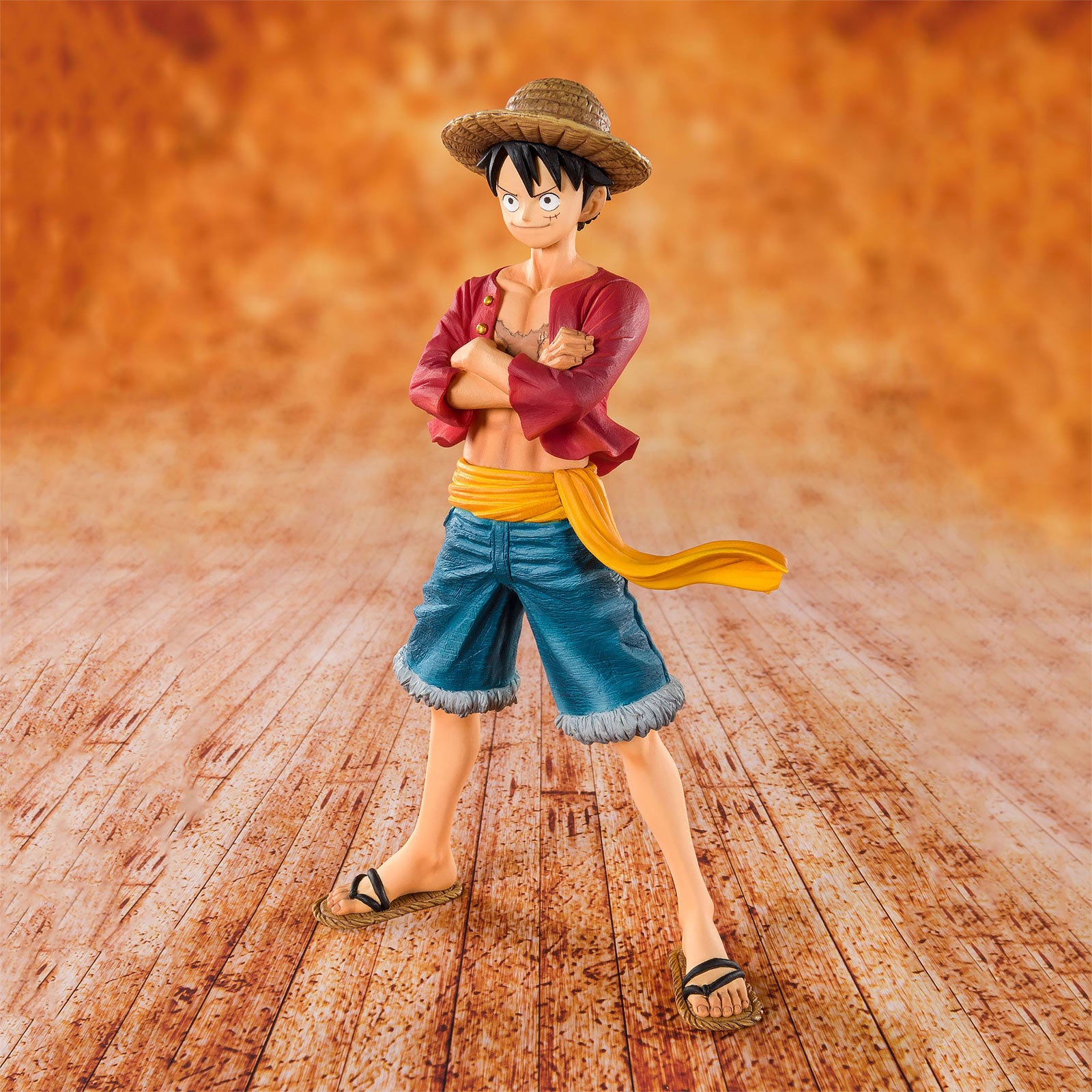 Produktbild One Piece - Stråhatt Monkey D. Luffy Figur 15 cm