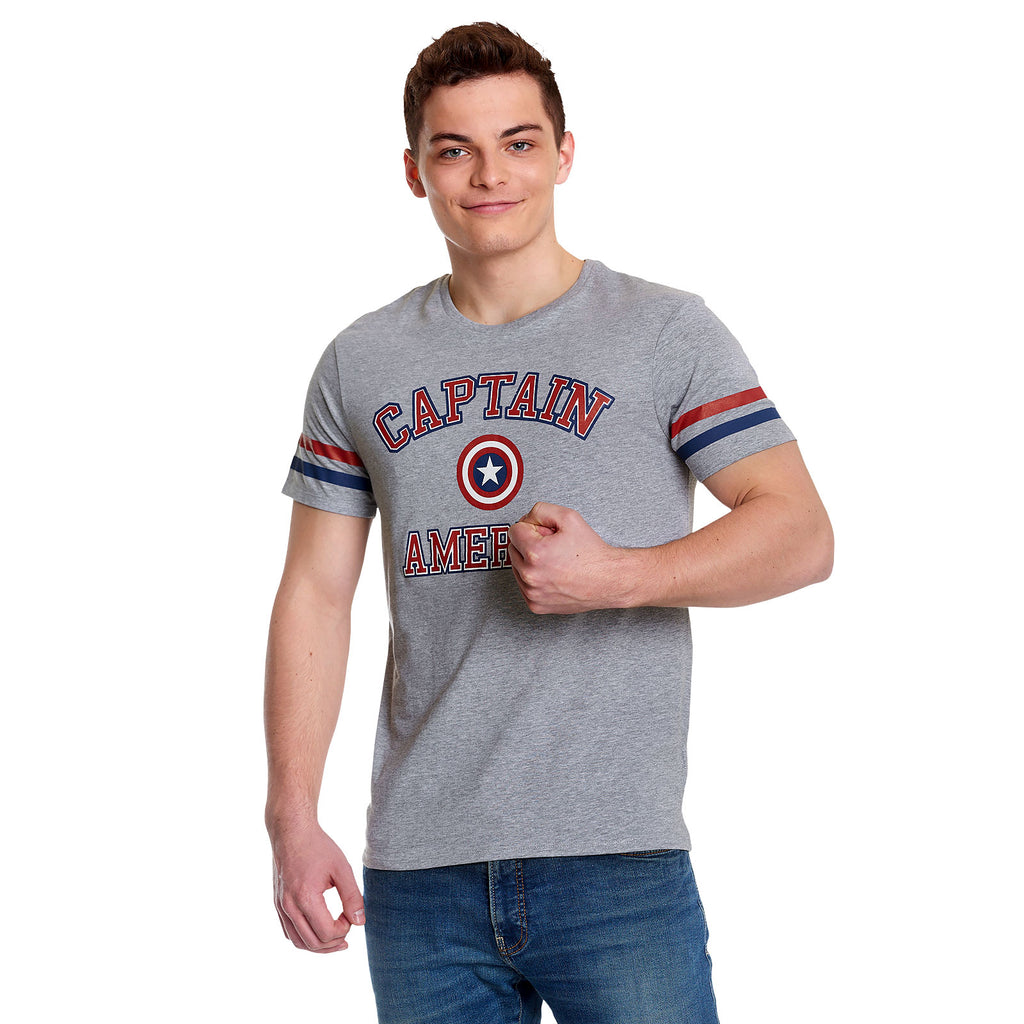 Produktbild Captain America - Grå college-T-shirt