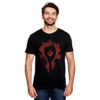 Produktbild World of Warcraft - Horde Spray Logo T-shirt svart