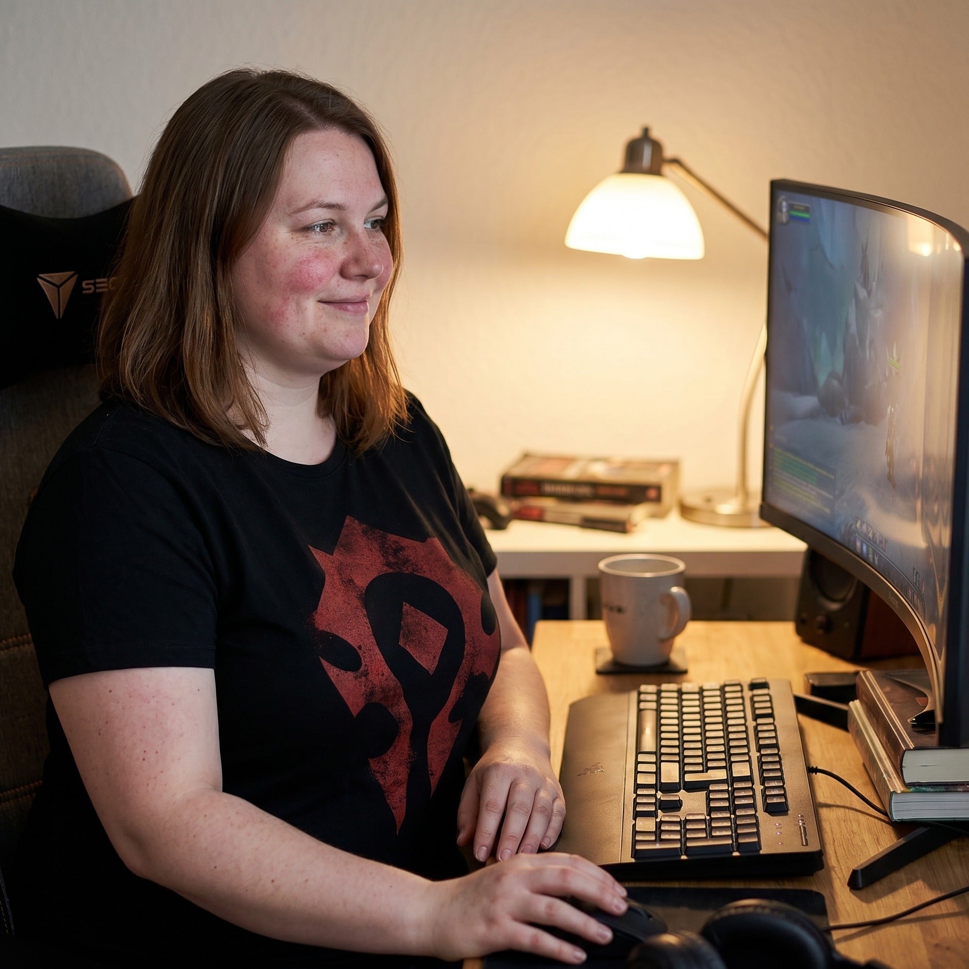 Produktbild World of Warcraft - Horde Spray Logo T-shirt svart