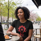 Produktbild World of Warcraft - Horde Spray Logo T-shirt svart