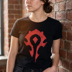 Produktbild World of Warcraft - Horde Spray Logo T-shirt svart