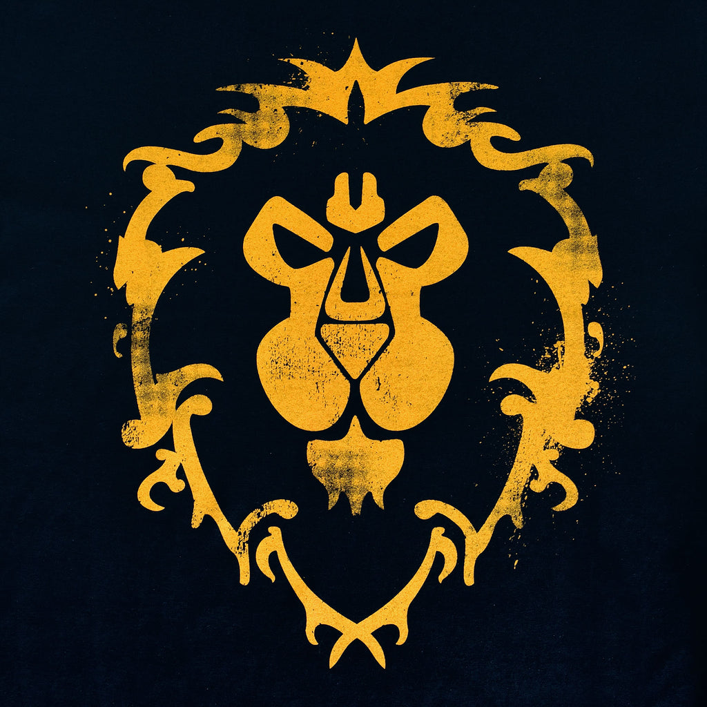 Produktbild World of Warcraft - Alliance Spray Logo T-shirt blå
